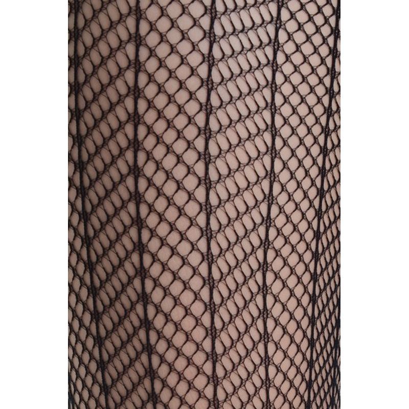 Sensual Arrow Mesh Tights Black image 4