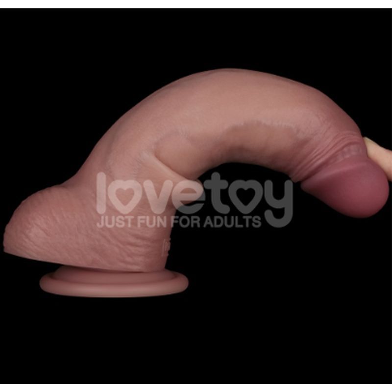 Sliding Skin Pro Dual Layer Silicone Dong 8.5in image 4
