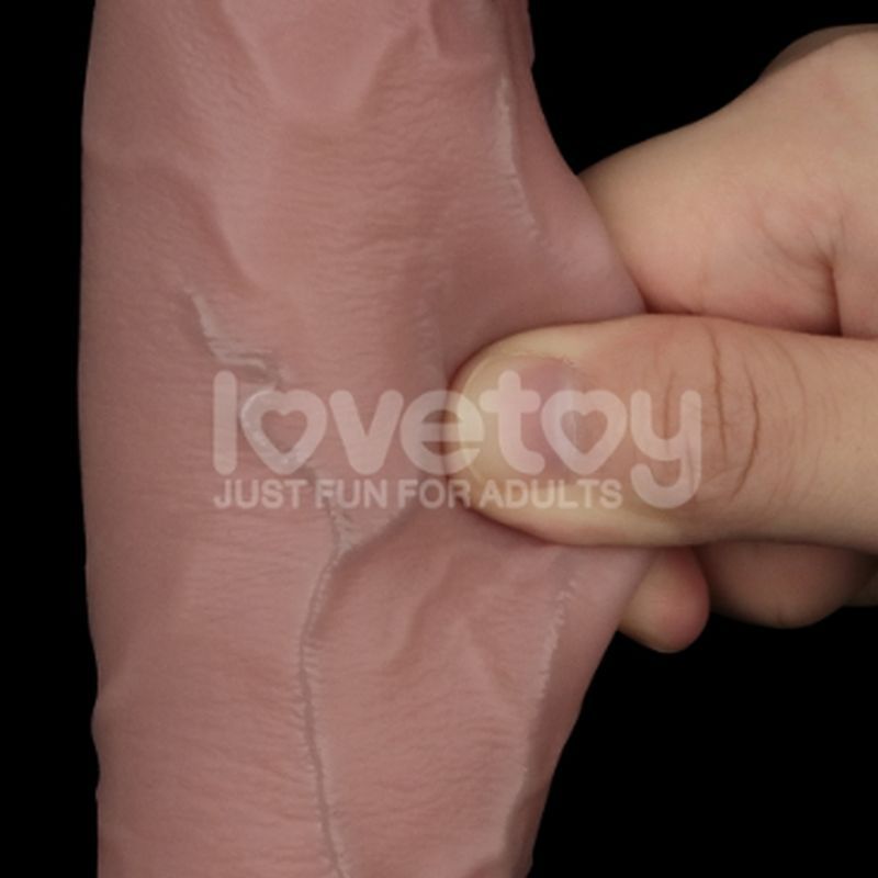 Sliding Skin Pro Dual Layer Silicone Dong 10in image 3