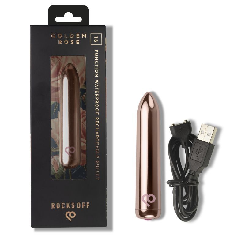 Golden Rose Rechargeable Bullet image 6
