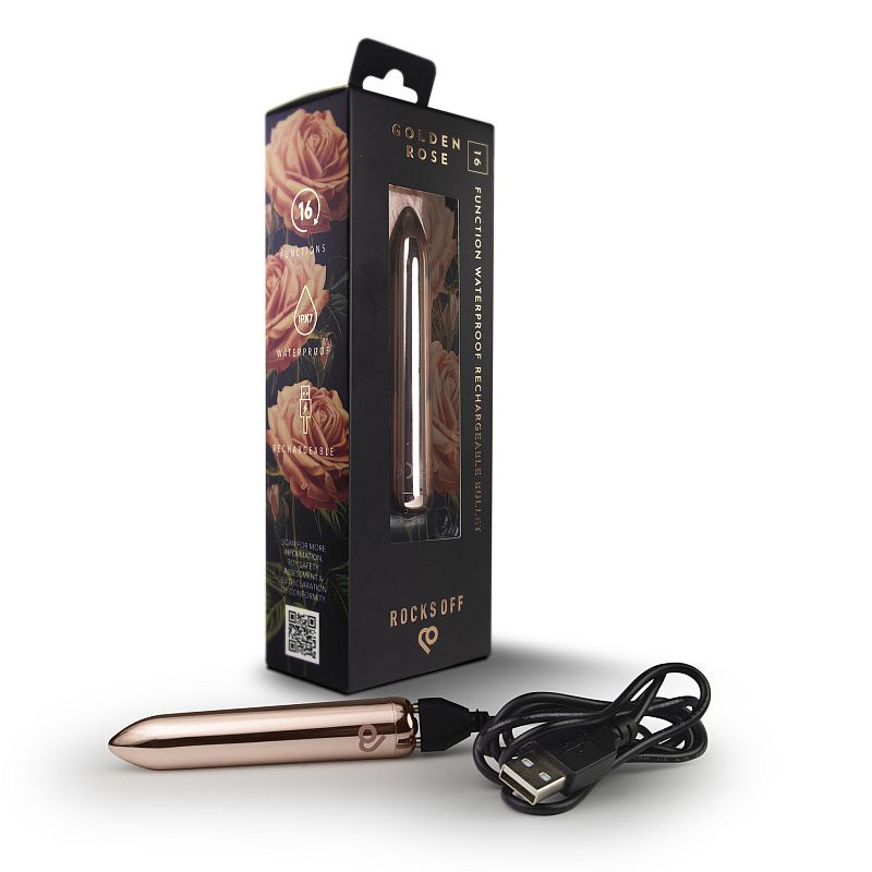 Golden Rose Rechargeable Bullet image 7