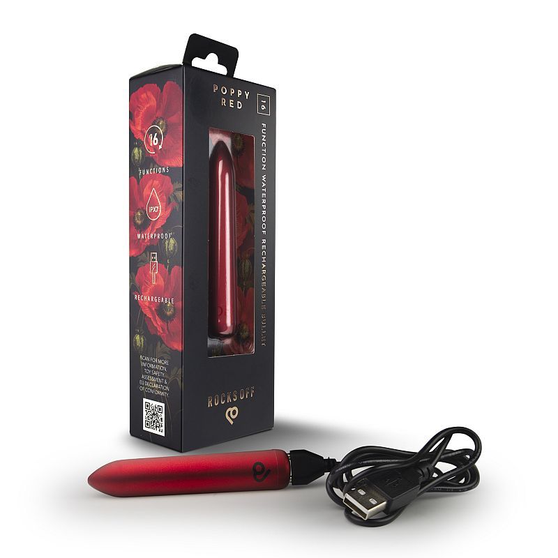 Poppy Red Rechargeable Bullet image 6