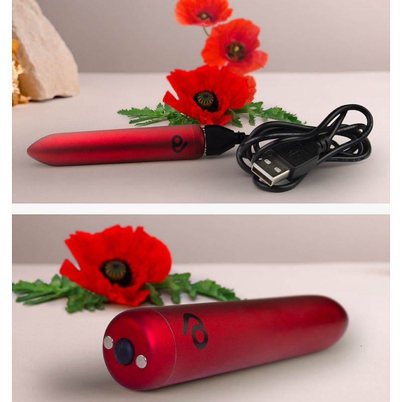 Poppy Red Rechargeable Bullet image 7