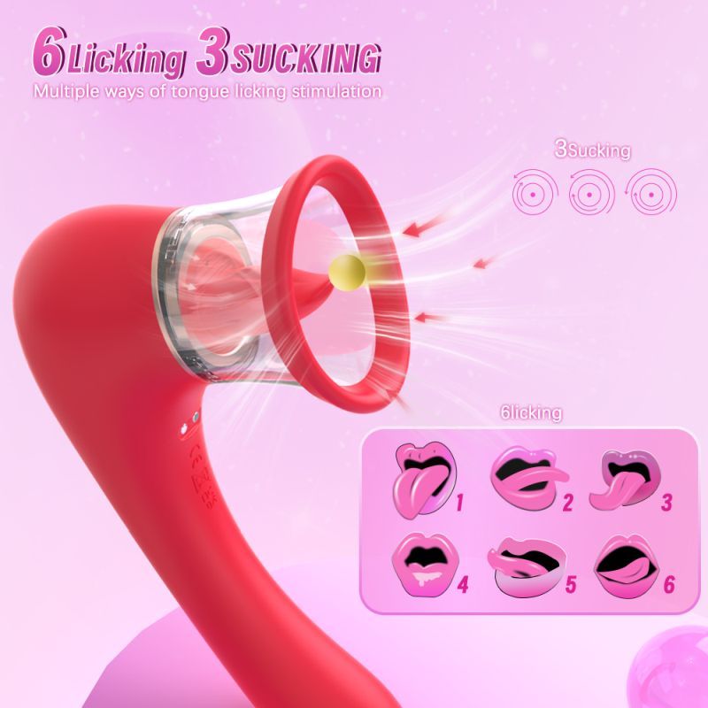 Trumpet 3-in-1 Sucking Licking Vibrating Vaginal Stimulator image 2