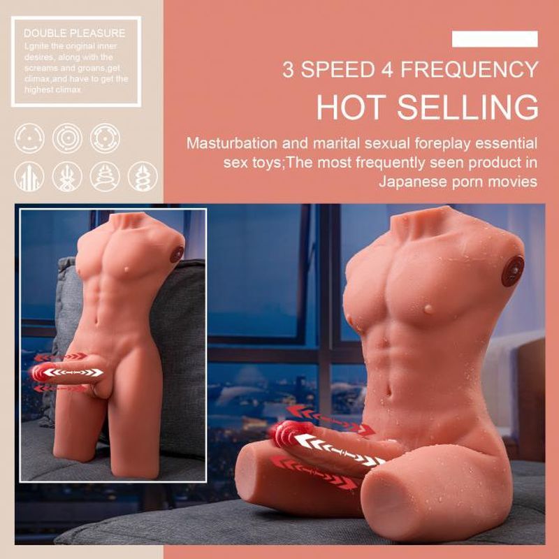 Jason 8kg USB Auto Thrusting 17cm Cock and Ass Male Torso image 4