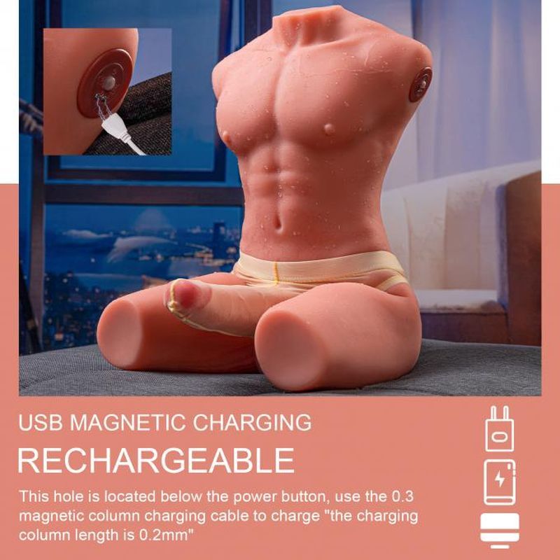 Jason 8kg USB Auto Thrusting 17cm Cock and Ass Male Torso image 6