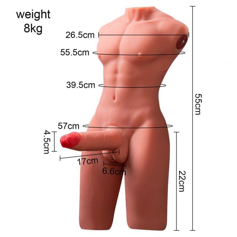 Jason 8kg USB Auto Thrusting 17cm Cock and Ass Male Torso image 7