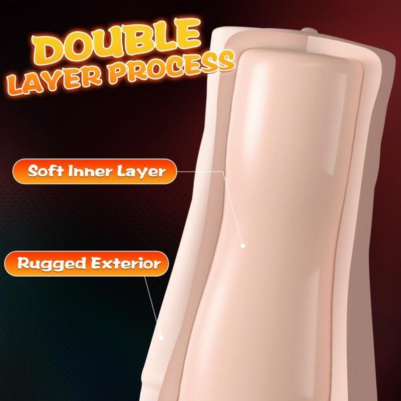 Penny Pussy Dual Layer Vibrating Masturbator image 3