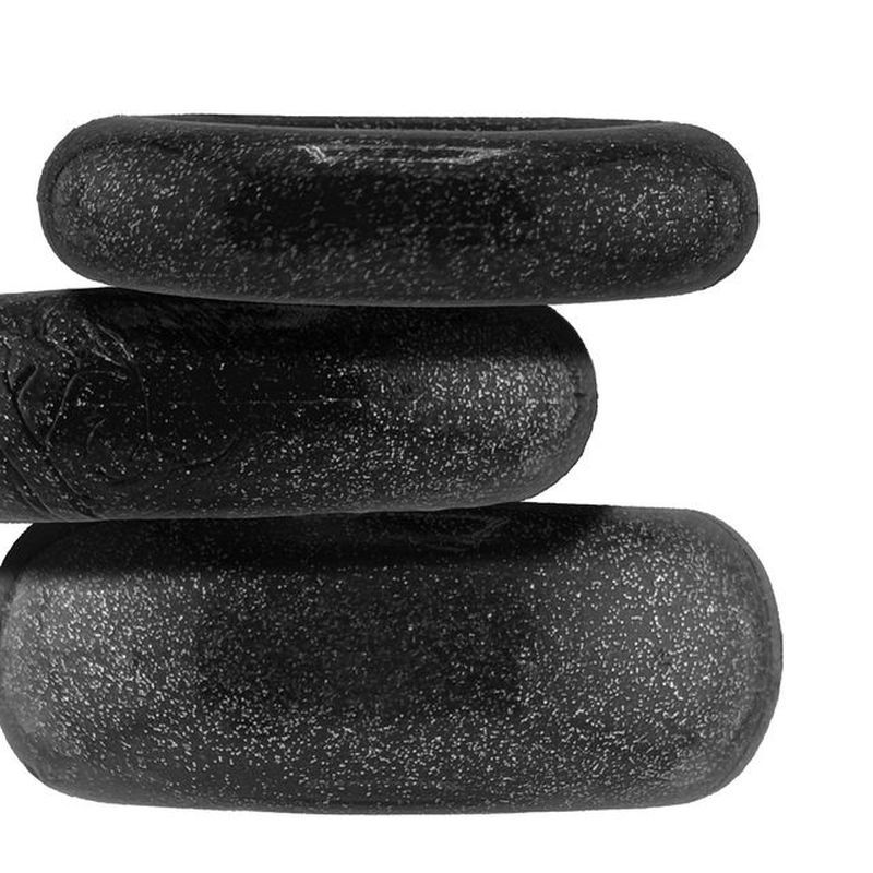 Cockpack 3 Pc Ring Set Black image 1