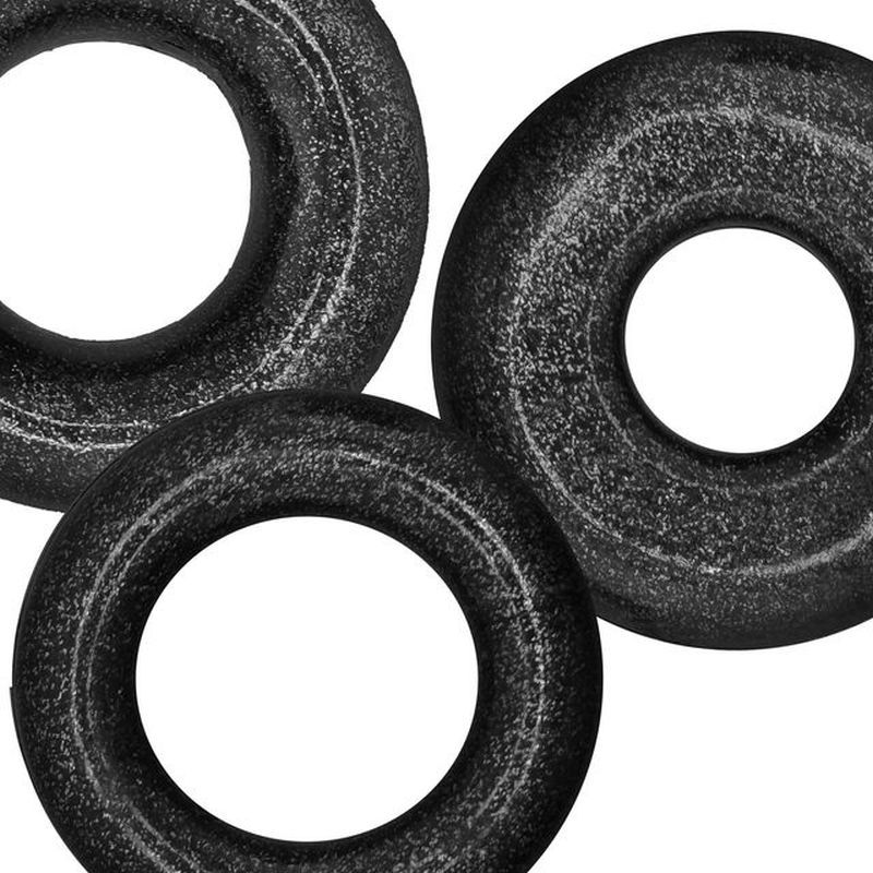 Cockpack 3 Pc Ring Set Black image 2