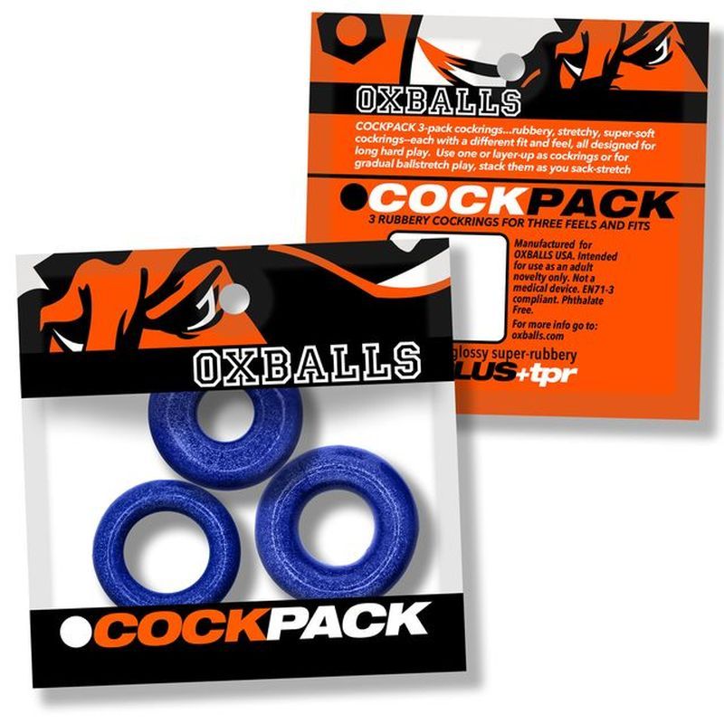 Cockpack 3 Pc Ring Set Blue image 3