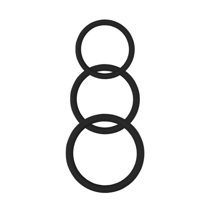 Magnum Force Cock Ring Set Black image 2