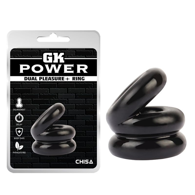 Stacked Dual Pleasure Ring Black image 5
