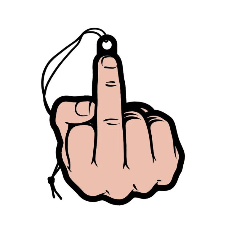 Middle Finger Air Freshener Peach image 1