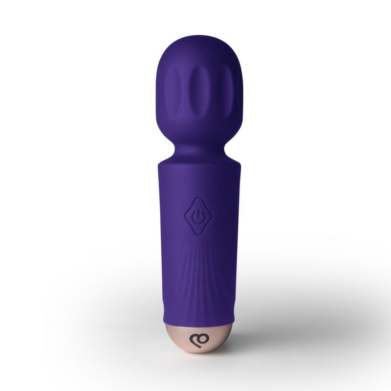 Rechargeable 16 Mode Silicone Mini Wand Violet Dream image 1