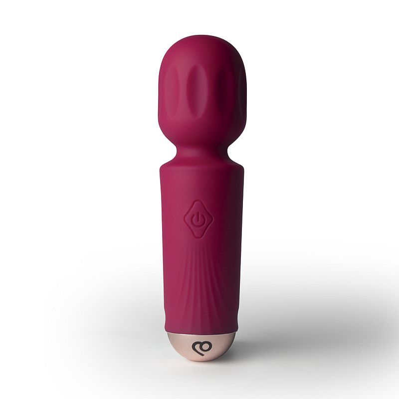 Rechargeable 16 Mode Silicone Mini Wand Azalea Red image 1