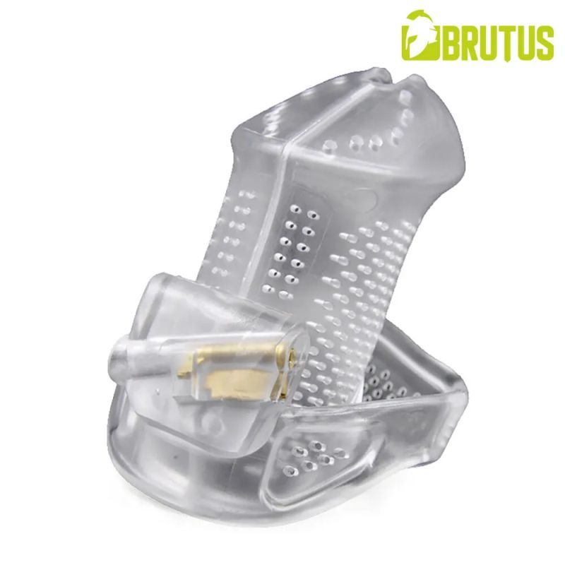 Brutus Airmesh Chastity Cage Clear image 2
