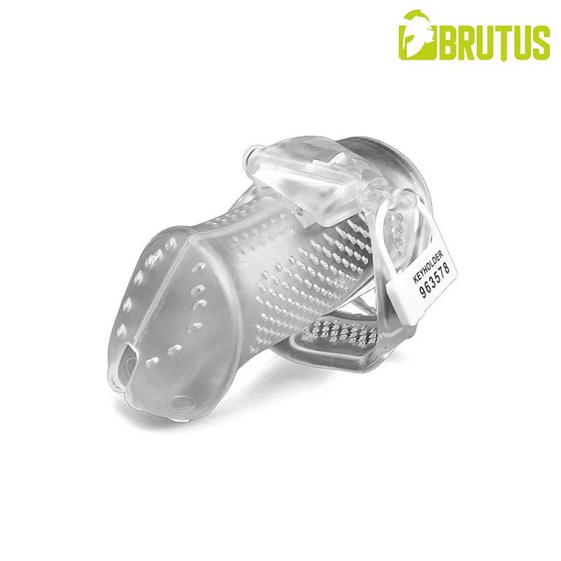 Brutus Airmesh Chastity Cage Clear image 3