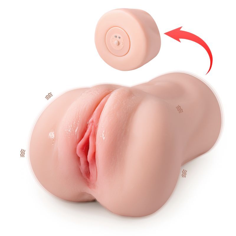 Elaine Realistic Vibrating Sucking Vaginal Masturbator image 1