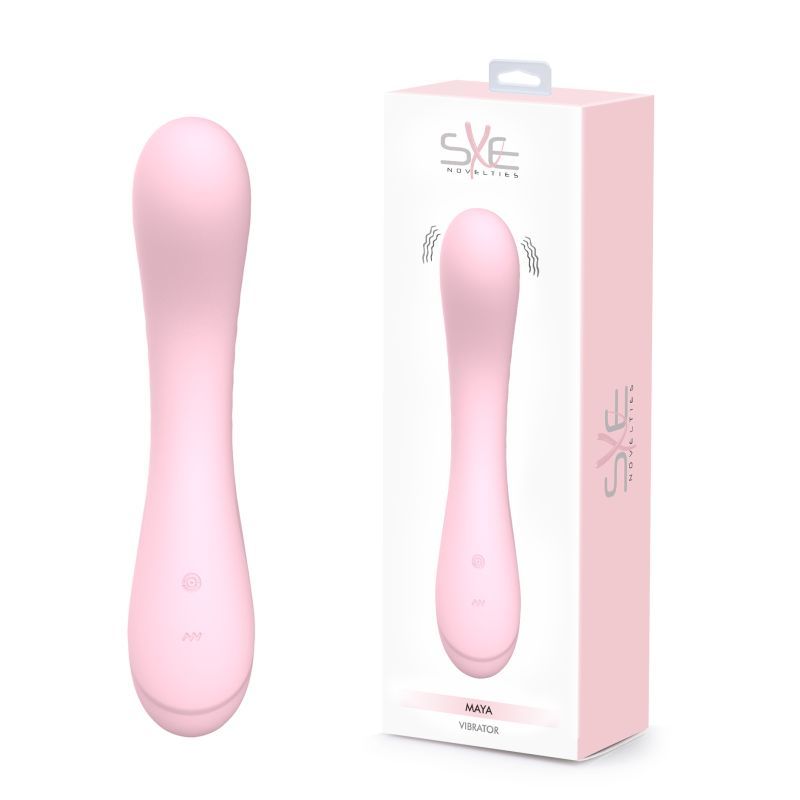 Maya Curve Silicone Vibrator Pink