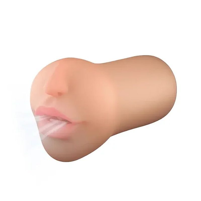 Suction Kiss Sucking Vibrating Mouth Masturbator Flesh image 1